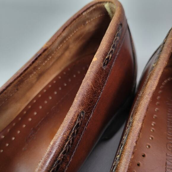 Johnston & Murphy Aragon II Kiltie Tassel Loafers Brown Mens Size 8.5 EEE - Picture 10 of 16